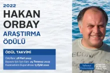 Hakan Orbay 2022 Araştırma Ödülü için Başvurular Başladı