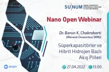 Nano Open Seminer Serisi&#039;nin yeni konuğu Barun K. Chakrabarti