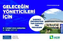 Tam Zamanlı MBA Programı Online Tanıtım Toplantısına Davetlisiniz