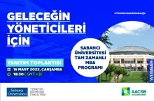Tam Zamanlı MBA Programı Online Tanıtım Toplantısına Davetlisiniz