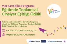 Mor Sertifika Programı Eğitimde Toplumsal Cinsiyet Eşitliği Ödülleri