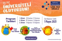 Sabancı Üniversitesi 2021 Lise Yaz Okulları İçin Kayıtlar Başladı
